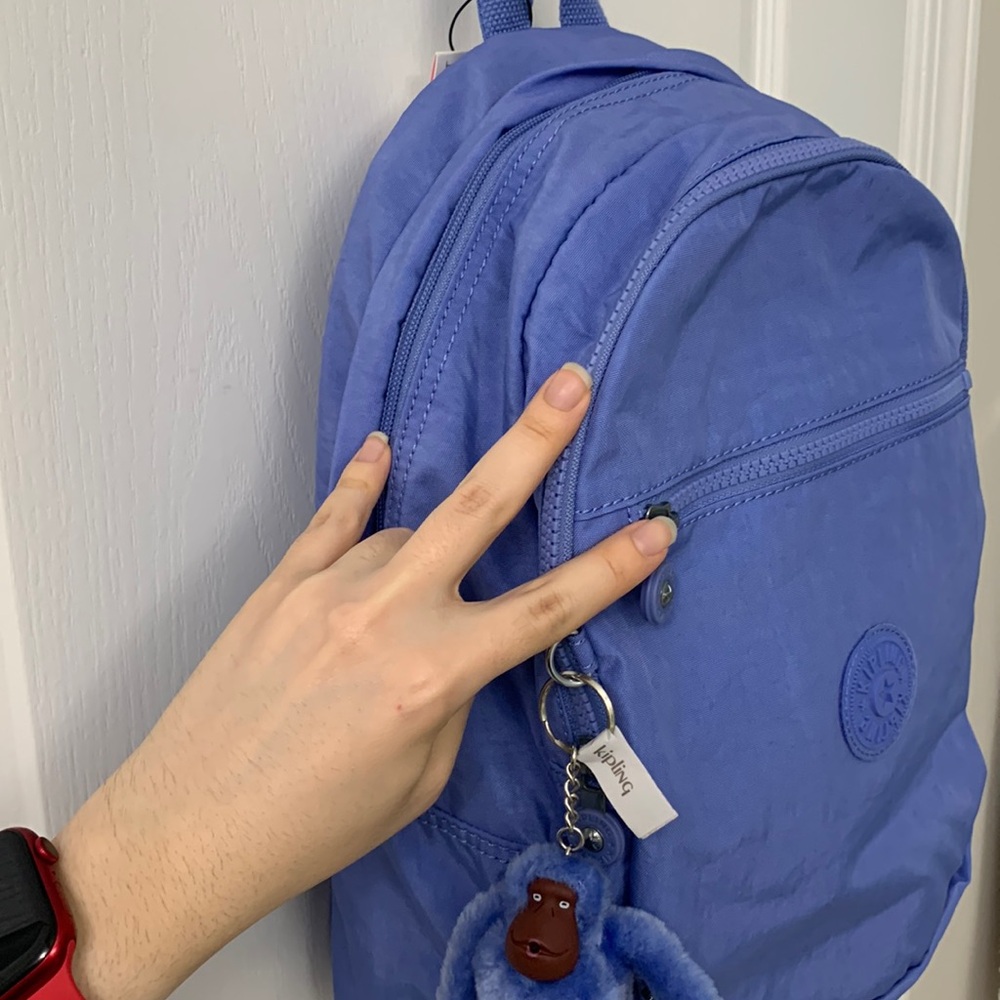 Pastel Purple Kipling Backpack - Picture 6 of 16